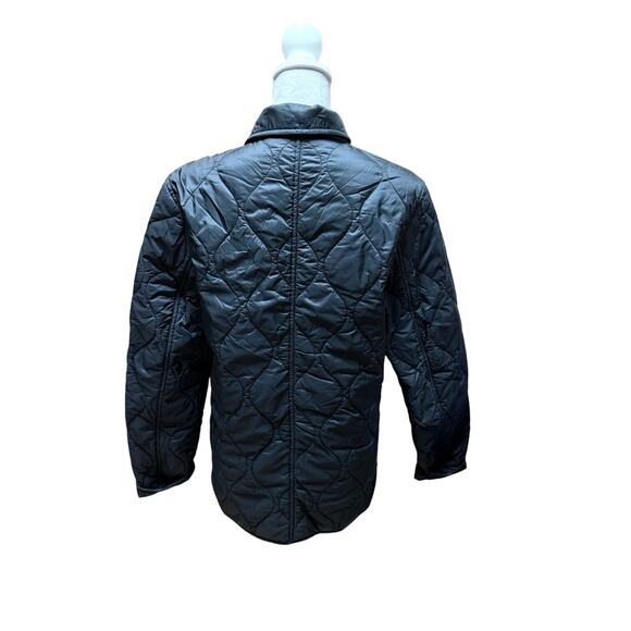 BANANA REPUBLIC Quilted Button-Up Jacket Black Size M - Picture 4 of 8